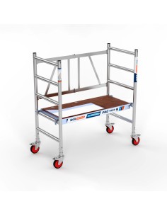 Andaime rebatível 75x150 3m de altura de trabalho com portinhola –  COMPACT Módulo 1