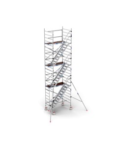 Andamio móvil tipo torre con escaleras 135x190x820 m altura de trabajo