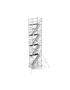 Andamio móvil tipo torre con escaleras 135x190x1020 m altura de trabajo