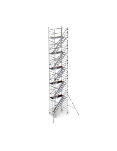 Andaime móvel tipo torre com escadas 135x190x1220 m de altura de trabalho
