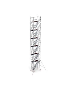 Andamio móvil tipo torre con escaleras 135x190x1420 m altura de trabajo