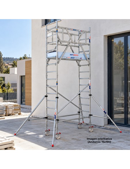 Andamio Móvil Torre 75x250x520m PRO NEW DOBLE | Safe Install