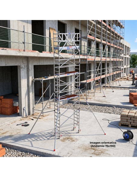Andamio Móvil Torre 75x250x1020m PRO NEW DOBLE | Safe Install