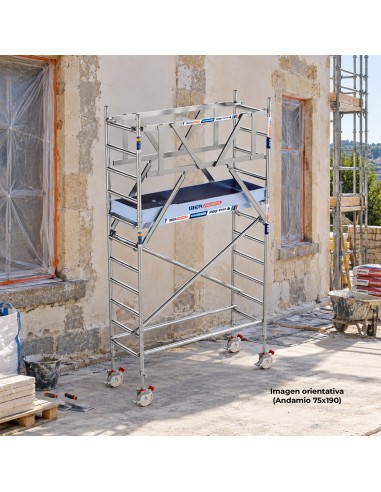 Andamio Móvil Torre 75x305x420m PRO NEW DOBLE | Safe Install