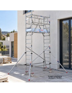 Andaime móvel tipo torre 75x305x520m - PRO NEW DUPLO 2