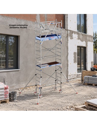 Andamio Móvil Torre 75x305x620m PRO NEW DOBLE | Safe Install
