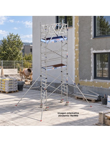 Andamio Móvil Torre 75x305x720m PRO NEW DOBLE | Safe Install