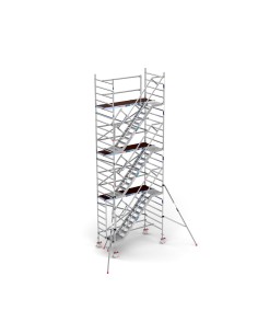 Andaime móvel tipo torre com escadas 135x250x820 m de altura de trabalho