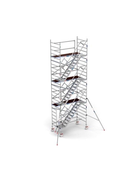 Andaime móvel tipo torre com escadas 135x250x820 m de altura de trabalho