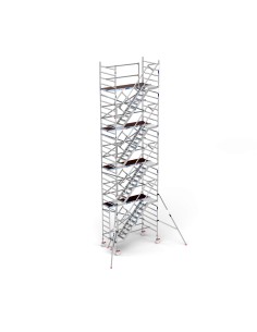 Andamio móvil tipo torre con escaleras 135x250x1020 m altura de trabajo
