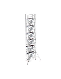 Andamio móvil tipo torre con escaleras 135x250x1420 m altura de trabajo