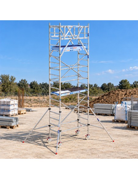 Andamio Móvil Torre 90x190x620m PRO NEW DOBLE | Safe Install