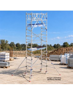 Andaime móvel tipo torre 75x250x620m - PRO NEW DUPLO 2