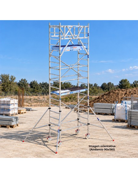 Andamio Móvil Torre 90x250x620m PRO NEW DOBLE | Safe Install