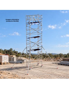 Andaime móvel tipo torre 90x305x920m - PRO NEW DUPLO 2