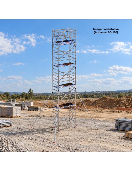 Andamio Móvil Torre 90x305x1020m PRO NEW DOBLE | Safe Install
