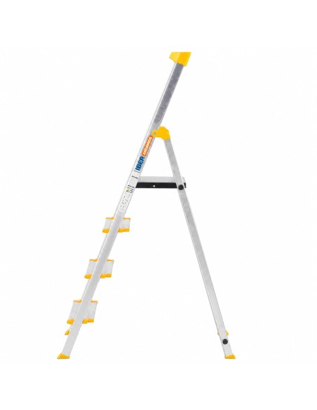 Escalera Aluminio Plegable 4 Peldaños Anchos | EN 131
