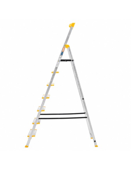 Escalera Aluminio Plegable 7 Peldaños Anchos | EN 131