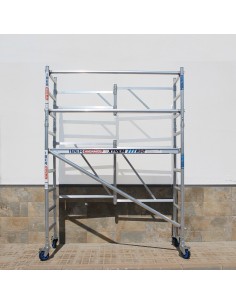 Andamio Plegable de aluminio 75x190 3,65m altura trabajo con barras - XTREM 2