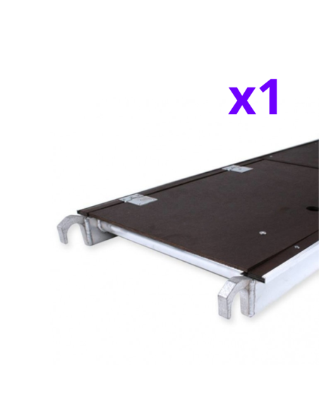 Andaime rebatível 75x150 3m de altura de trabalho com portinhola –  COMPACT Módulo 1