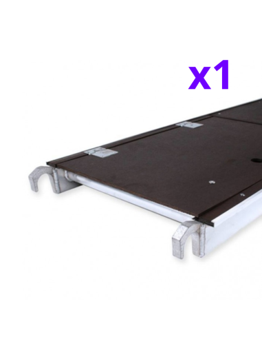 Andaime rebatível 75x150 3,5m de altura de trabalho com portinhola e estabilizadores – COMPACT Módulo 1+2