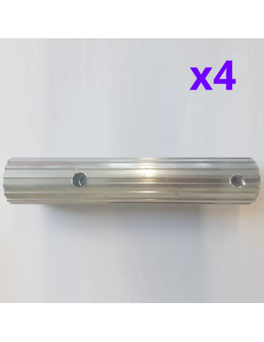 Andamio plegable 75x150 3,5m altura de trabajo con trampilla y 4 estabilizadores – COMPACT Módulo 1+2