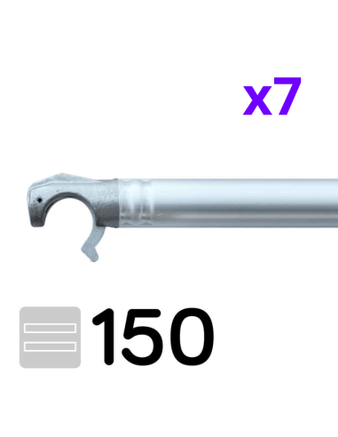 Andaime rebatível 75x150 7,5m de altura de trabalho – EASY COMPACT Módulo 1+2+3+3