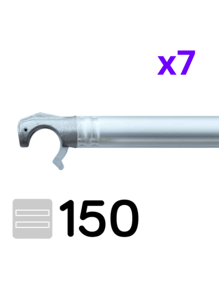 Andaime rebatível 75x150 7,5m de altura de trabalho – EASY COMPACT Módulo 1+2+3+3