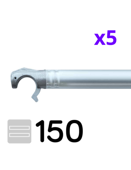 Andamio plegable 75x150 5,5m altura de trabajo con trampilla – COMPACT Módulo 1+2+3