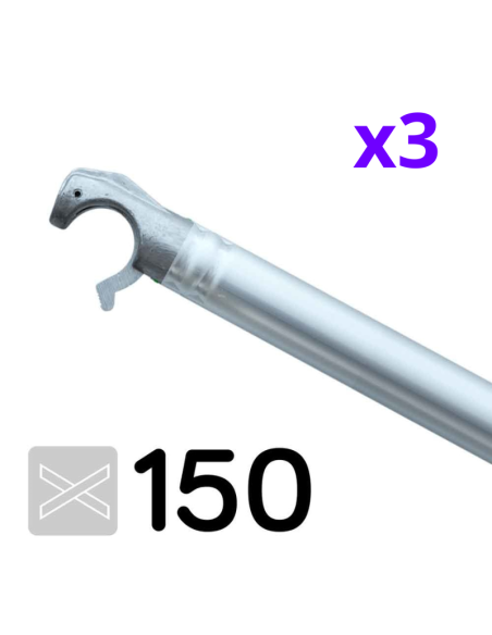 Andamio plegable 75x150 5,5m altura de trabajo con trampilla – COMPACT Módulo 1+2+3