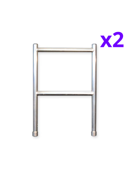 Andamio plegable 75x150 7,5m altura de trabajo con trampilla – COMPACT Módulo 1+2+3+4