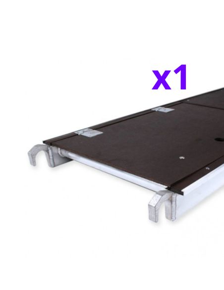 Andamio plegable de aluminio 75x190 - 3 m Altura de trabajo con trampilla