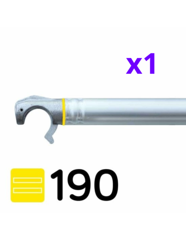 Andamio plegable de aluminio 75x190 - 3 m Altura de trabajo con trampilla y estabilizadores MINISTAB