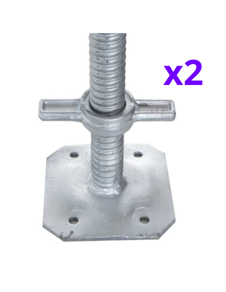 Andaime dobrável em alumínio 75x190 - 3 m de altura de trabalho com rodas de jardim e fuso