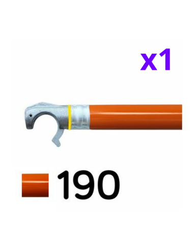 Andaime dobrável em alumínio 75x190 - 3,85 m Altura de trabalho com barras extra