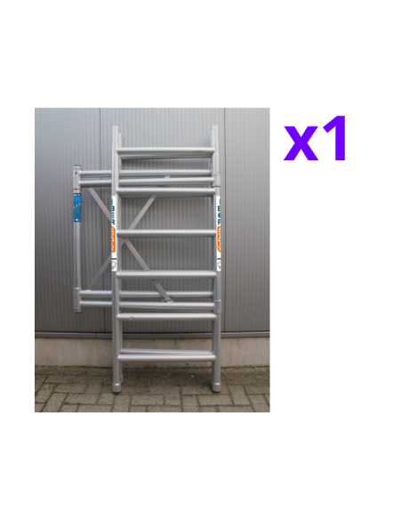 Andamio Plegable de aluminio 75x190 3,65m altura trabajo con barras y rodapié - XTREM IBERANDAMIOS