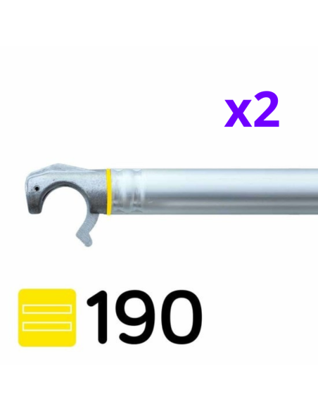 Andamio plegable de aluminio 75x190 - 4,20 m Altura de trabajo