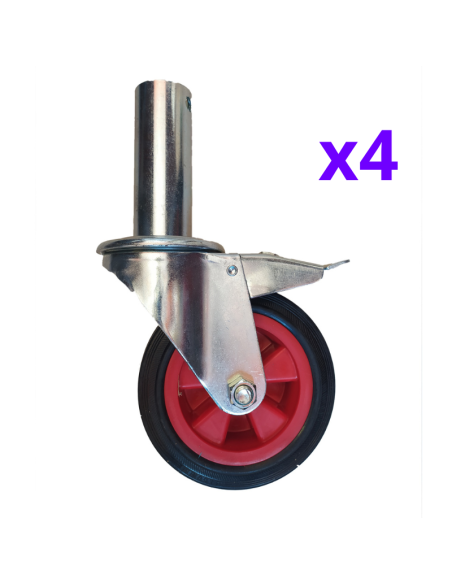 Andamio plegable de aluminio 75x190 - 4,20 m Altura de trabajo con rodapié