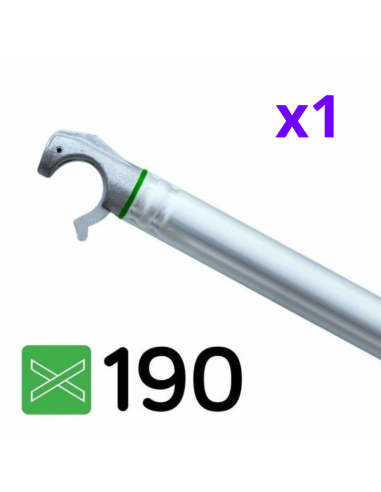 Andamio plegable de aluminio 75x190 - 4,20 m Altura de trabajo con rodapié y estabilizadores