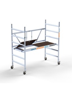 Andaime dobrável em alumínio 90x190 - 3 m Altura de trabalho com portinhola 2