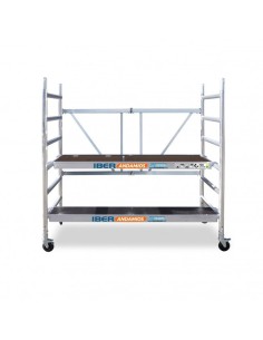 Andaime dobrável em alumínio 90x190 - 3 m Altura de trabalho com portinhola e plataforma 30 cm 2