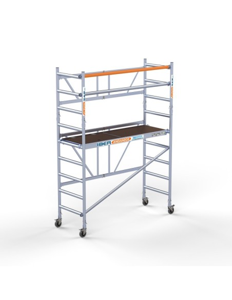 Andamio plegable de aluminio 90x190 - 3,85 m Altura de trabajo con trampilla