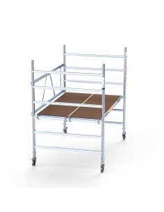 Andamio plegable de aluminio 135x190 - 3 m Altura de trabajo sin trampilla 2