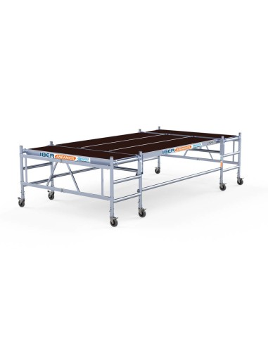 Andaime de alumínio multiplataforma READY 190x400 - 3 m de altura de trabalho