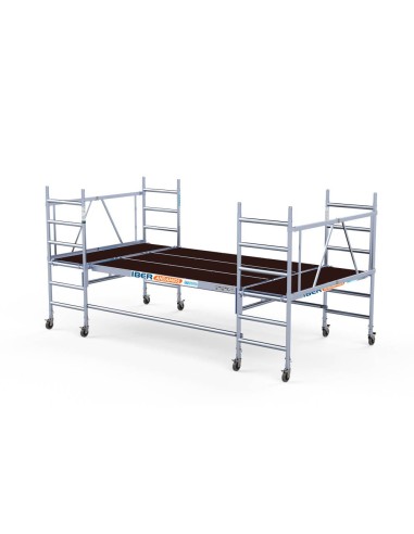 Andamio de aluminio multiplataforma 190x400 - 3 m altura de trabajo