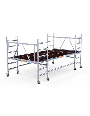 Andamio de aluminio multiplataforma 190x400 - 3 m altura de trabajo