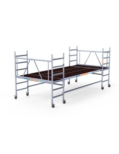 Andaime de alumínio multiplataforma 190x455 - 3 m de altura de trabalho 2