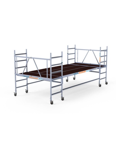 Andamio de aluminio multiplataforma 190x455 - 3 m altura de trabajo