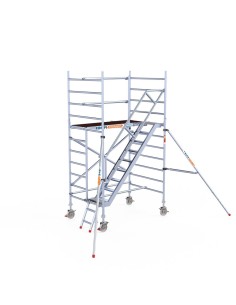 Andamio móvil tipo torre con escaleras 135x190x420 m altura de trabajo