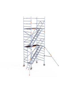 Andamio móvil tipo torre con escaleras 135x190x620 m altura de trabajo
